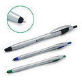 2-in-1 Plunge Action Stylus & Ball Point Pen
